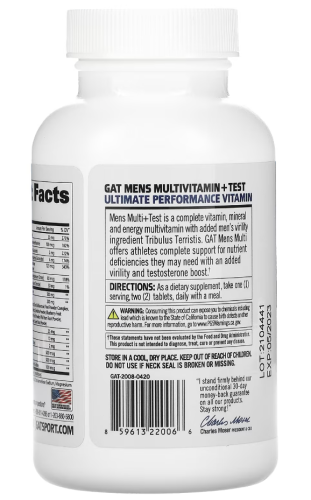 Mens Multi + Test 60 таблеток (GAT) фото 4