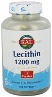 Lecithin 1200 мг 100 мягких капсул (KAL)