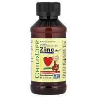 Zinc Plus (Цинк) натуральный вкус манго и клубники 118 мл (ChildLife)