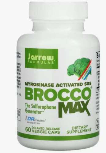 BroccoMax Myrosinase Activated SGS (Экстракт семян брокколи) 60 вег капсул (Jarrow Formulas) фото 3