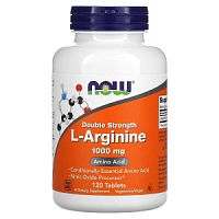 L-Arginine 1000 мг (L-Аргинин) 120 таблеток (Now Foods)