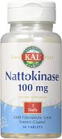 Nattokinase 100 мг (Наттокиназа) 30 таблеток (KAL)