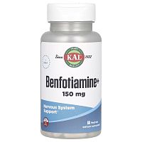 Benfotiamine+ 150 мг (Бенфотиамин+) 60 вег капсул (KAL)_