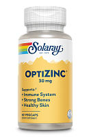 OptiZinc 30 mg (ОптиЦинк 30 мг) 60 вег капсул (Solaray)