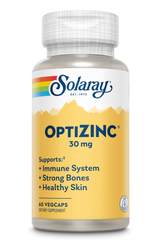 OptiZinc 30 mg (ОптиЦинк 30 мг) 60 вег капсул (Solaray)