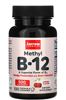 Methyl B-12 (Метил B-12) вишня 500 мкг 100 жевательных таблеток (Jarrow Formulas)