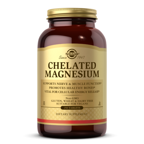 Chelated Magnesium (Хелатный магний) 400 мг 250 таблеток (Solgar)