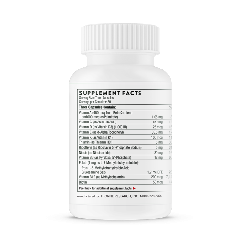 Basic Prenatal 90 капсул (Thorne Research) фото 3