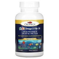 Kids Omega-3 Fish Oil (Рыбий жир Омега-3 для детей) 60 мягких капсул (Oslomega)