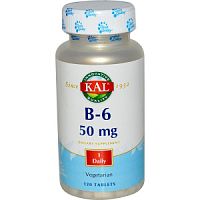 Vitamin B-6 50 мг (Б-6) 120 таблеток (KAL)
