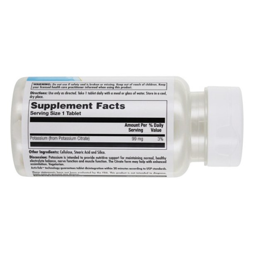 Potassium Citrate 99 мг (Цитрат калия) 100 таблеток (KAL) фото 2 Potassium Citrate 99 мг (Цитрат калия) 100 таблеток (KAL) фото 2