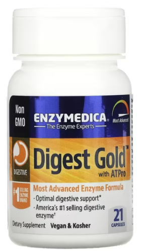 Digest Gold with ATPro (Пищеварительные ферменты) 21 капсул (Enzymedica) фото 3