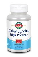 Cal/Mag/Zinc High Potency 100 таблеток (KAL)