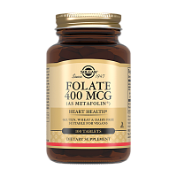 Folate (Metafolin 400 mcg) 100 таблеток (Solgar)