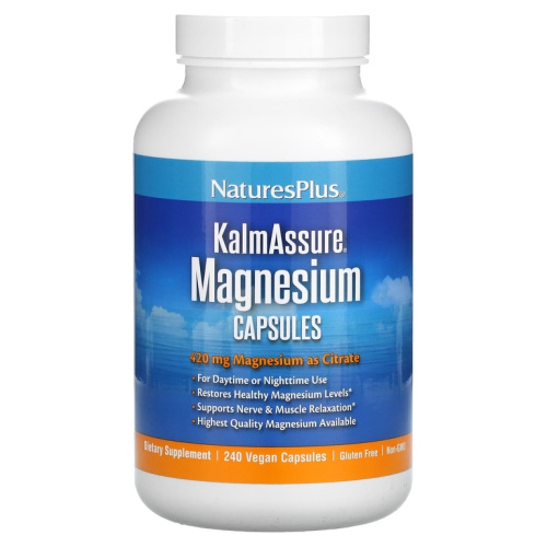 Magnesium Citrate KalmAssure (Магний цитрат) 420 мг 240 капсул (NaturesPlus)