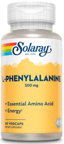 L-Phenylalanine 500 mg (Л-Фенилаланин 500 мг) 60 вег капсул (Solaray)