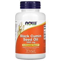 Black Cumin Seed Oil 1000 мг (Масло семян черного тмина) 60 гел капсул (Now Foods)