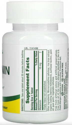 Melatonin 10 mg Fast Acting (Мелатонин 10 мг быстрого действия) 90 таблеток (NaturesPlus) фото 2