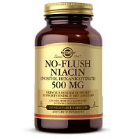 No-Flush Niacin 500 мг (Витамин B3) 100 вег капсул (Solgar)