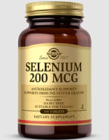 Selenium 200 mcg (Селен 200 мкг) 100 таблеток (Solgar)