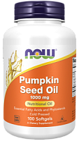 Pumpkin Seed Oil 1000 mg (Масло Семян Тыквы 1000 мг) 100 гелевых капсул (Now Foods)