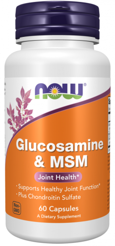 Хондропротектор Glucosamine & MSM 60 вег капсул (Now Foods)