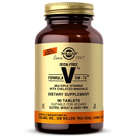 Formula VM-75 Iron Free 90 таблеток (Solgar)