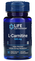 L-Carnitine 500 мг (L-Карнитин) 30 вег капс (Life Extension)