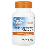 Vitamin С High Absorption (Витамин C высокой усвояемости) 500 мг 60 таблеток (Doctor's Best)