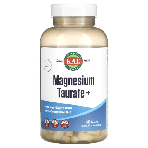 Magnesium Taurate+ (Таурат магния+) 400 мг 180 таблеток (KAL)