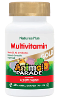 Animal Parade Gold (Мультивитамины для детей) 60 таблеток (NaturesPlus) срок 07/2026