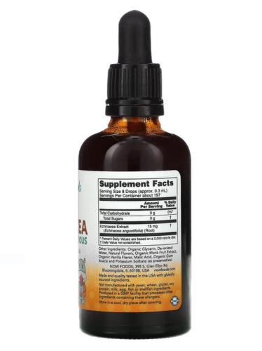 Liquid Echinacea (жидкая эхинацея) апельсин 59 мл (NOW) фото 2