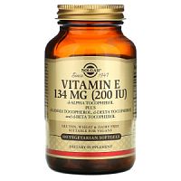 Vitamin E (Витамин E) Mixed Tocopherol 134 мг (200 IU) 100 вег. мягких капсул (Solgar)