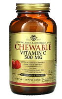 Chewable Vitamin C 500 мг (Жевательный витамин С) 90 жев таблеток (Solgar) малина срок 02.2024