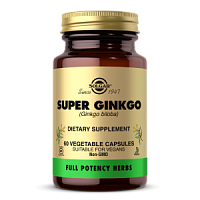 Super Ginkgo Biloba (Супер Гинкго Билоба) 60 вегетарианских капсул (Solgar)