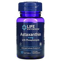 Astaxanthin 4 mg with Phospholipids (Астаксантин) 30 мягк капс (Life Extension) срок 12/23