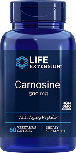 Carnosine 500 мг (Карнозин) 60 вег капс (Life Extension)