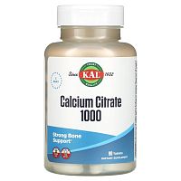 Calcium Citrate 1000 mg (Цитрат Кальция 1000 мг) 90 таблеток (KAL)