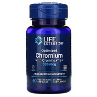 Optimized Chromium with Crominex 3+ 500 мкг (Оптимизированный Хром) 60 вег капсул (Life Extension)