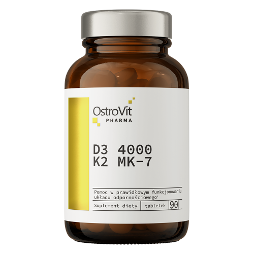 D3 4000 МЕ + K2 MK-7 90 таблеток (OstroVit)