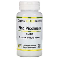 Zinc Picolinate (Пиколинат Цинка) 50 мг 120 капс (California Gold Nutrition)