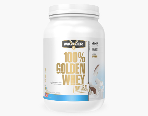 Сывороточный концентрат 100% Golden Whey Natural 907 гр (Maxler)