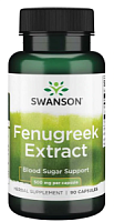 Fenugreek Extract (Экстракт пажитника) 500 мг 90 капсул (Swanson)
