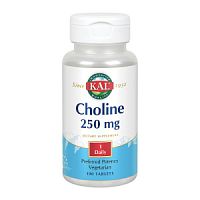 Choline 250 мг (Холин) 100 таблеток (KAL)