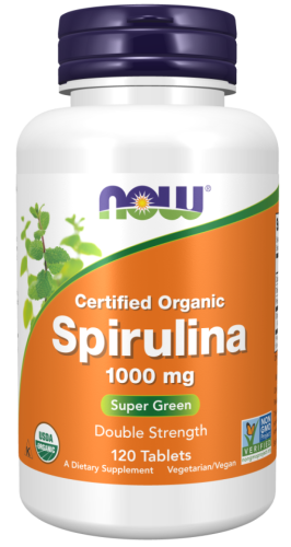 Spirulina 1000 mg (Спирулина 1000 мг) 120 табл (Now Food)