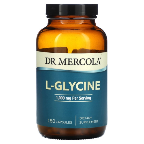L-Glycine 500 мг 180 капсул (Dr. Mercola)
