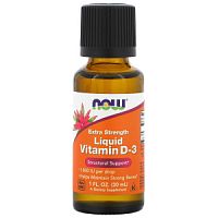 Liquid Vitamin D-3 1000 IU (жидкий витамин D3) 30 мл (Now Foods)