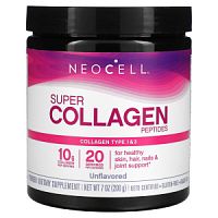 Neocell Super Collagen Peptides (пептиды коллагена) без вкусовых добавок 200 г