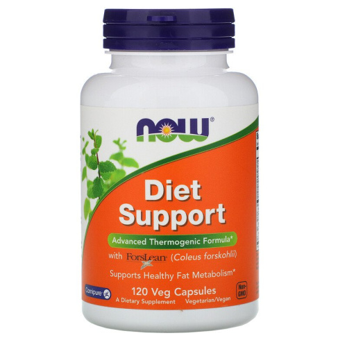 Diet Support 120 (СРОК 12.2023) вег капсул (Now Foods)