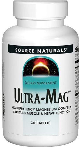 Ultra-Mag (Комплекс магния) 240 таблеток (Source Naturals)